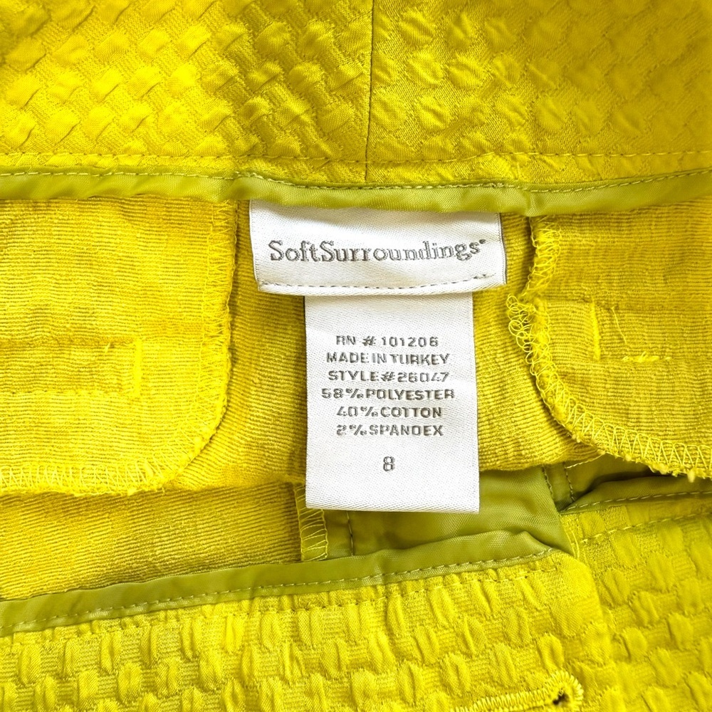 Soft Surroundings Raised Circle Pattern Vibrant Y… - image 2